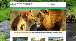 Desktop Screenshot of indiawildlifetourpackages.com